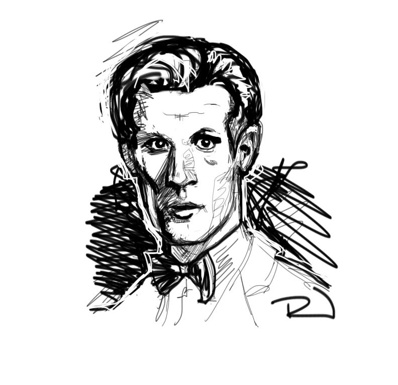 Matt Smith rough sketch