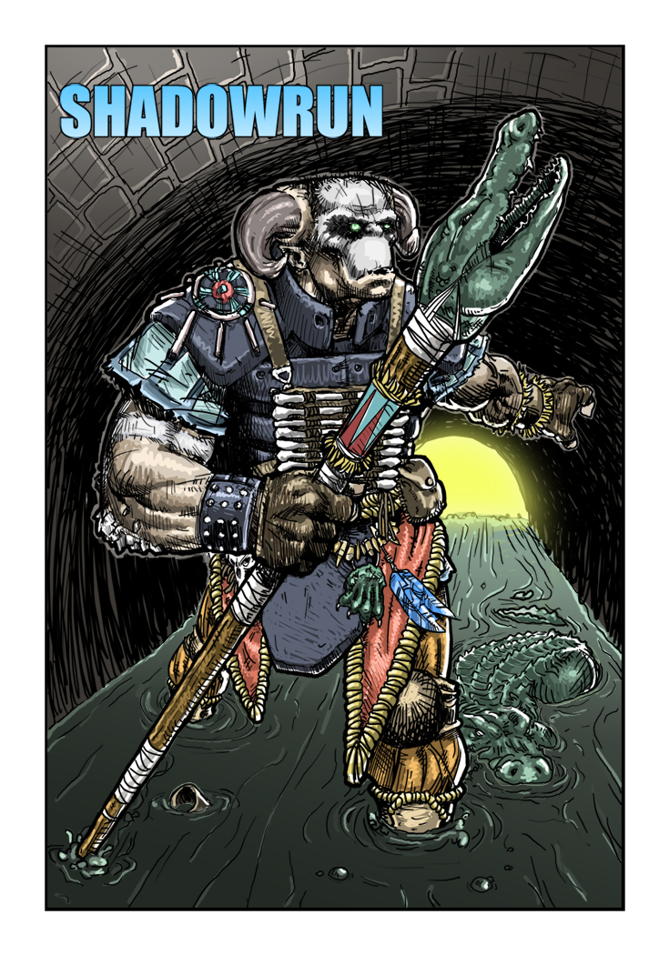 Troll Croc Shaman by nevershop
