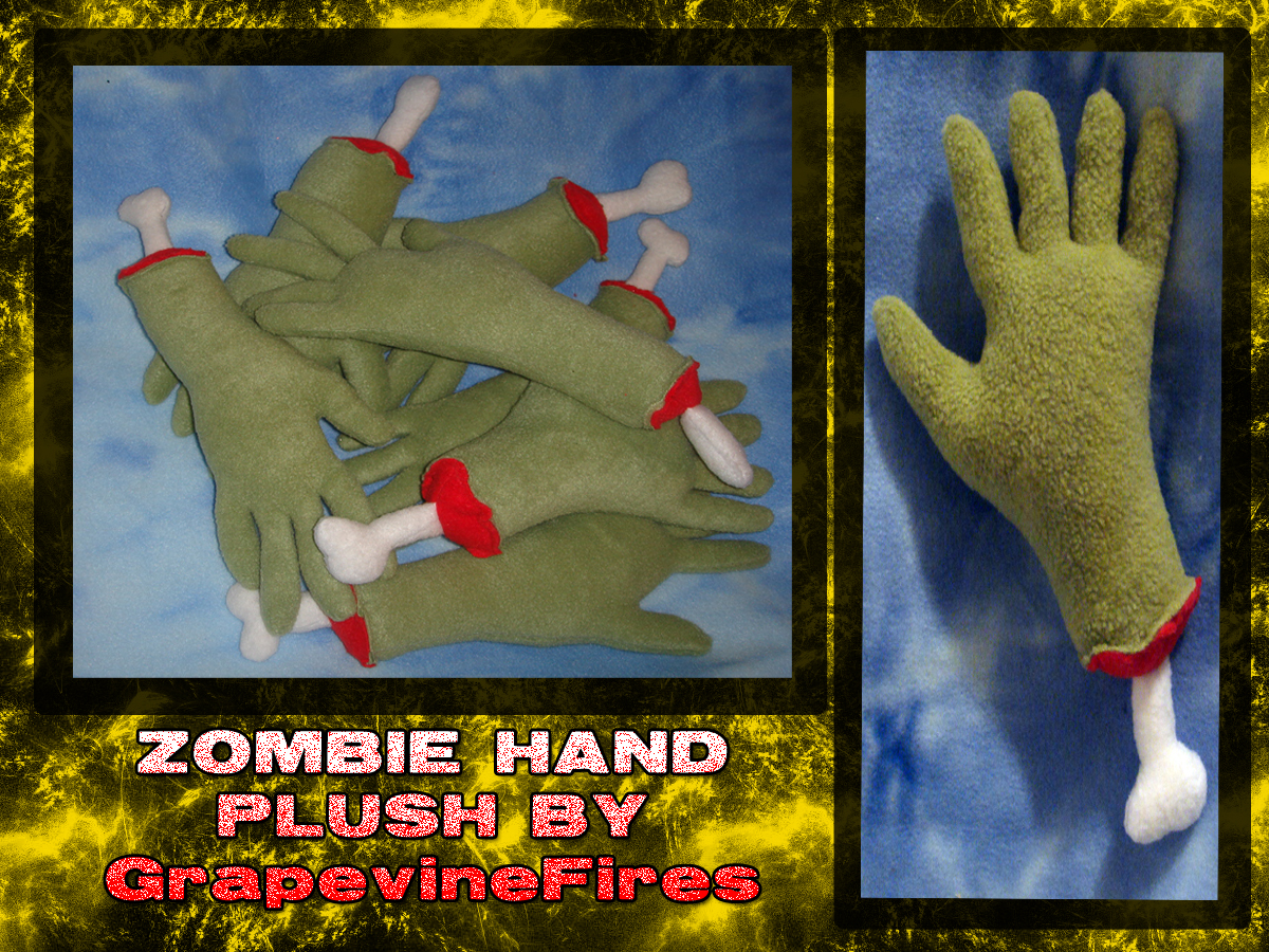 ZOMBIE HAND PLUSHIES