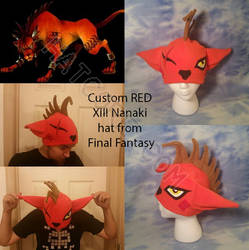 RED XIII Fleece Hat Final Fantasy Nanaki