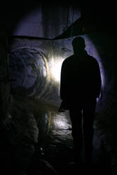 Man in underground