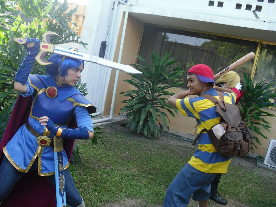 Smash cosplay - Marth vs Ness