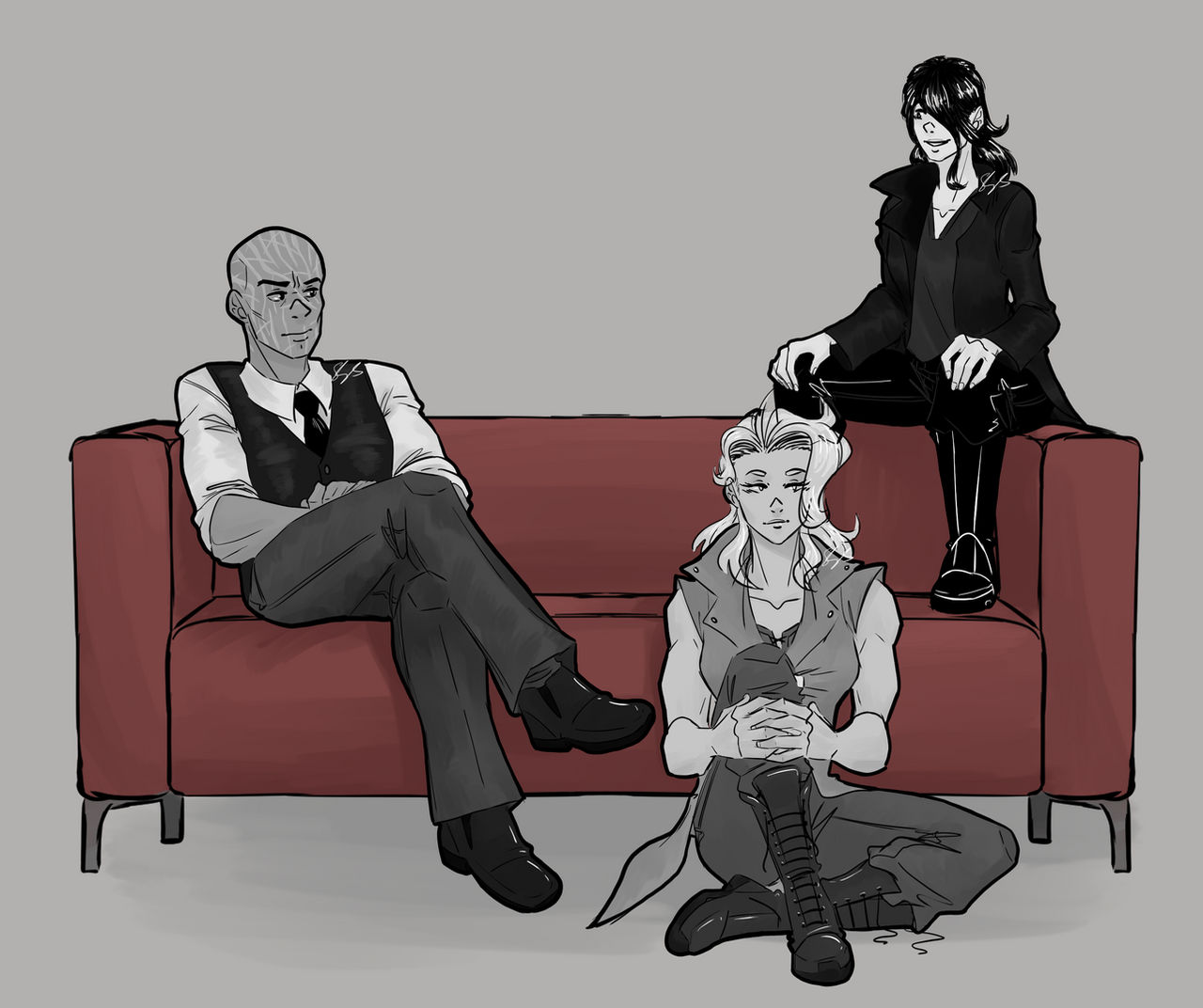Red Couch by NicStylus on DeviantArt