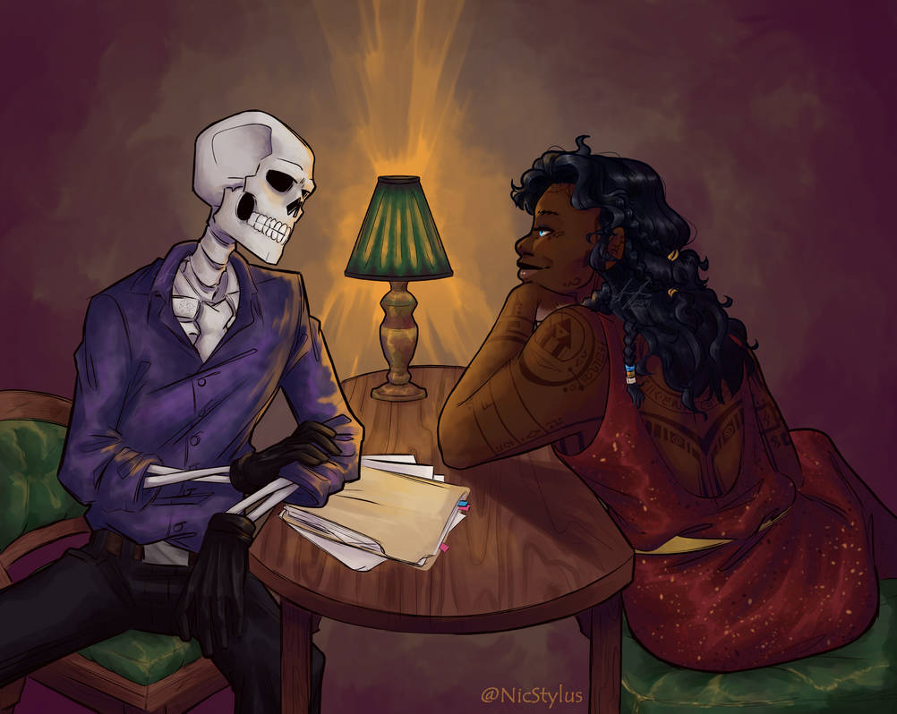 Skulduggery Pleasant and China Sorrows by NicStylus on DeviantArt