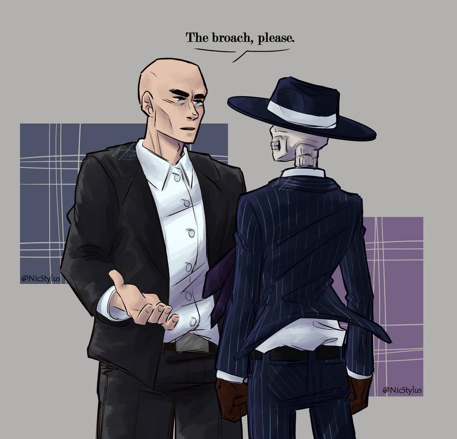Mr. Bliss makes Skulduggery look smol by NicStylus on DeviantArt