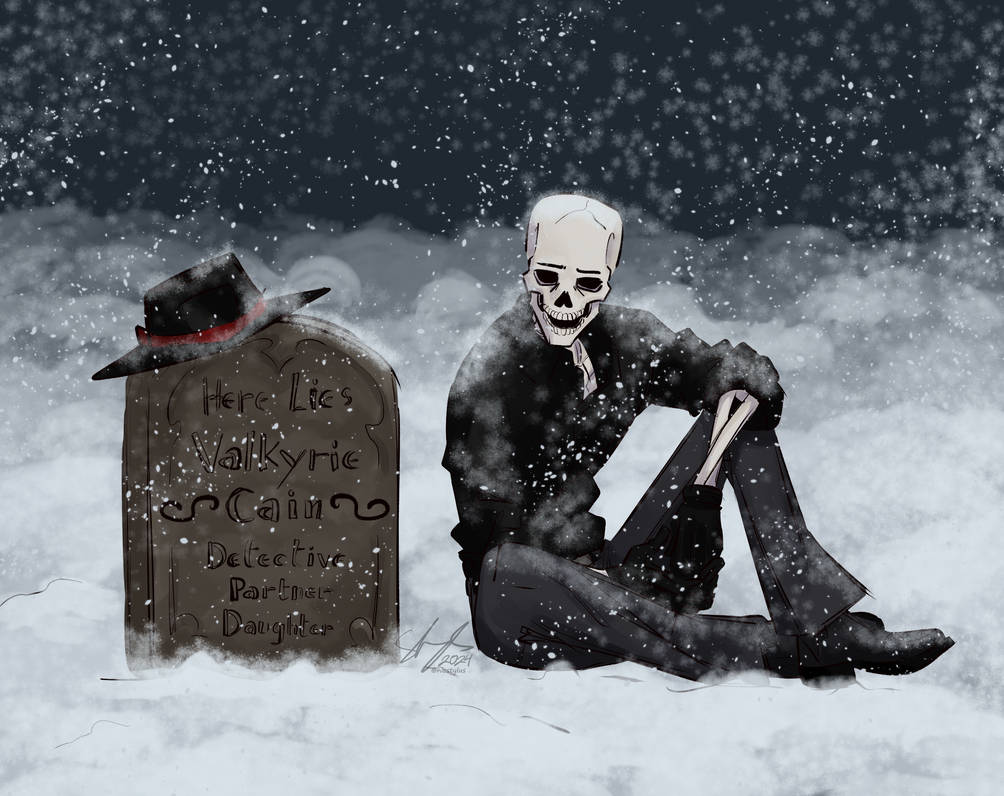 Merry Christmas Skulduggery! :D by NicStylus on DeviantArt