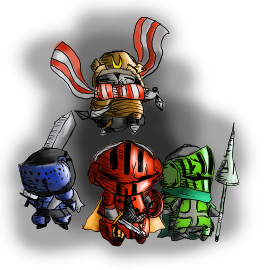 Knightro Chibi Chibi knights! by loneKoi on DeviantArt