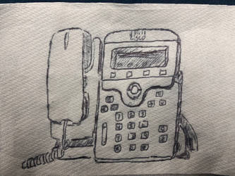 Napkin Sketch: Old Phone