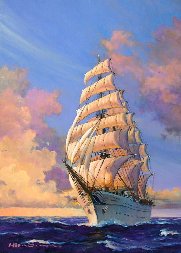 Sailing Ship -A day of bright-