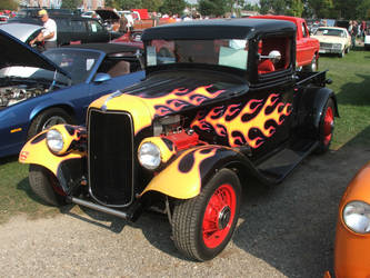 flaming hot rod ford