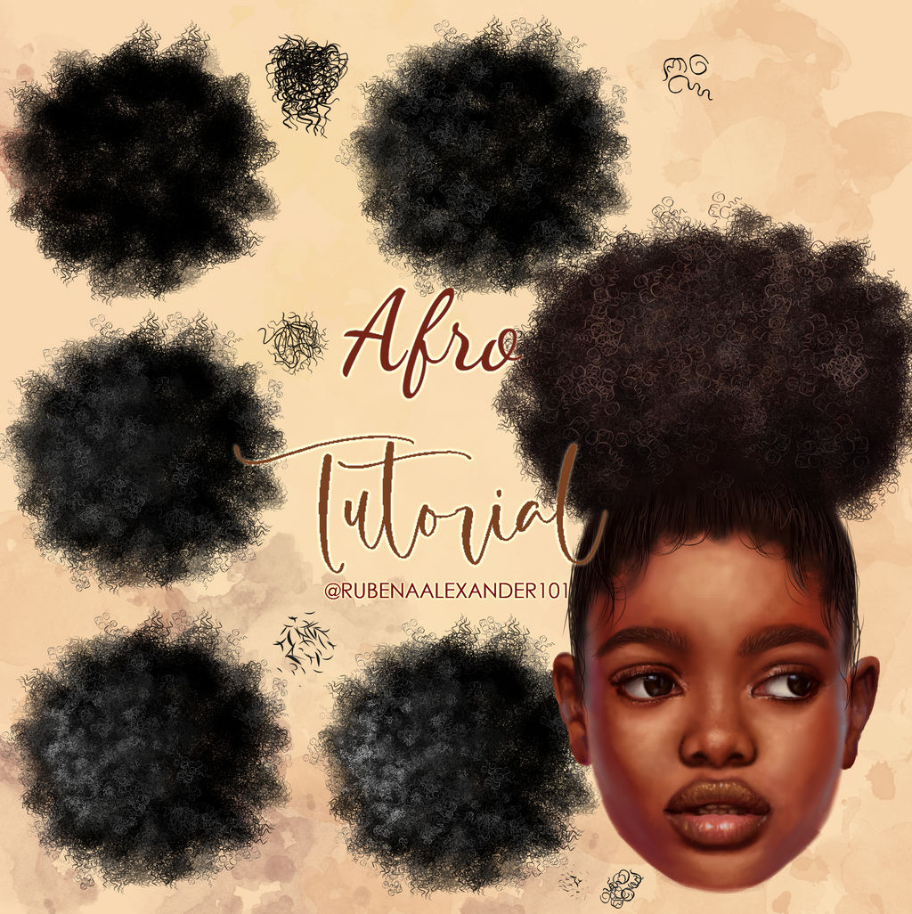 Afro Digital Tutorial by RubenaAlexander on DeviantArt