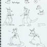 Splodge the Kangaroo sketches