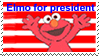 Elmo for president stamp