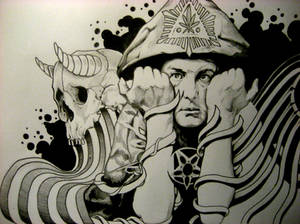 Aleister Crowley. Detail