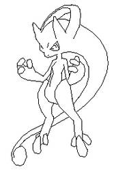 Mewthree MSN Lineart Free