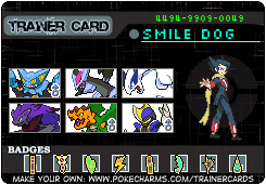 My pokemon trainer card XD