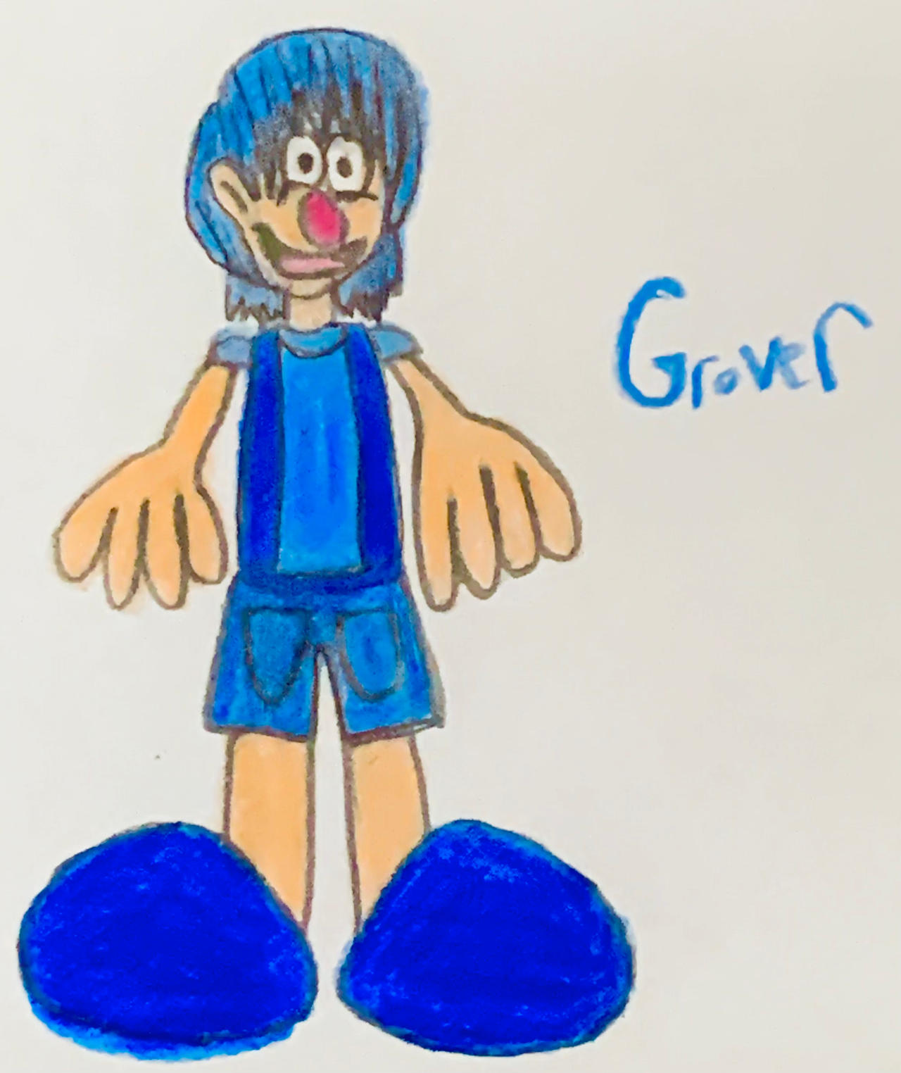Grover (humanized) by ali26327 on DeviantArt