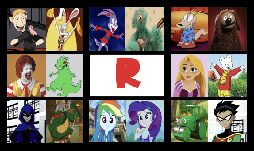 Comic Character R My Favorite Letter R Characters by ali26327 on DeviantArt