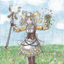 Comission-Lissa on a flower field