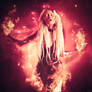 Photo Manipulation 'White Witch on fire'