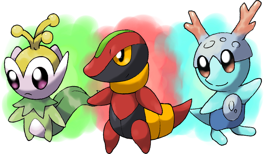 5th gen pokemon starters by Pokekoks on DeviantArt