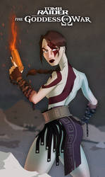 Lara Croft, the Goddess of War by juhaszmark