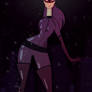 Catwoman in purple