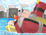 Father and Son Tugboats by CherishedRose