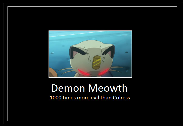 Demon Meowth Meme