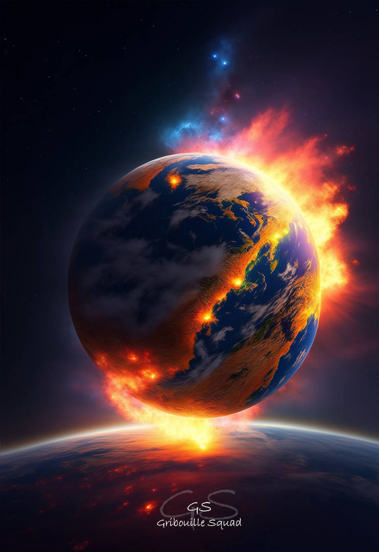 Earth explosion by Frycto on DeviantArt