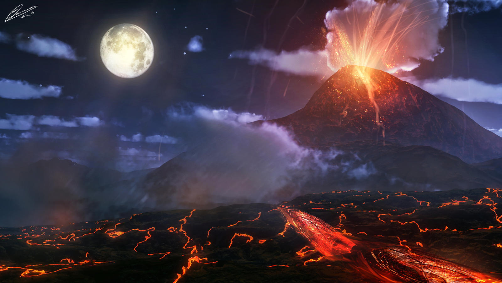 Volcano Deviantart Volcano by GuilleBot on DeviantArt