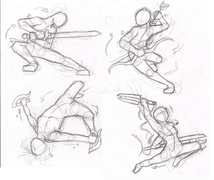 Dynamic Pose Practice By Elements Of Time On Deviantart