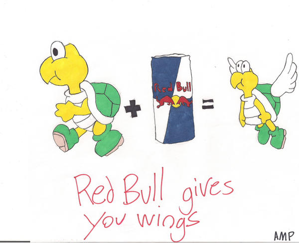 Red Bull gives you wings.