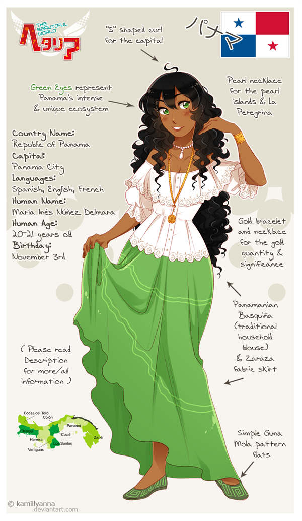 .:APH:. Panama OC by kamillyanna