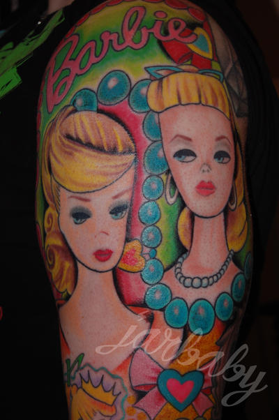 in progress barbie sleeve