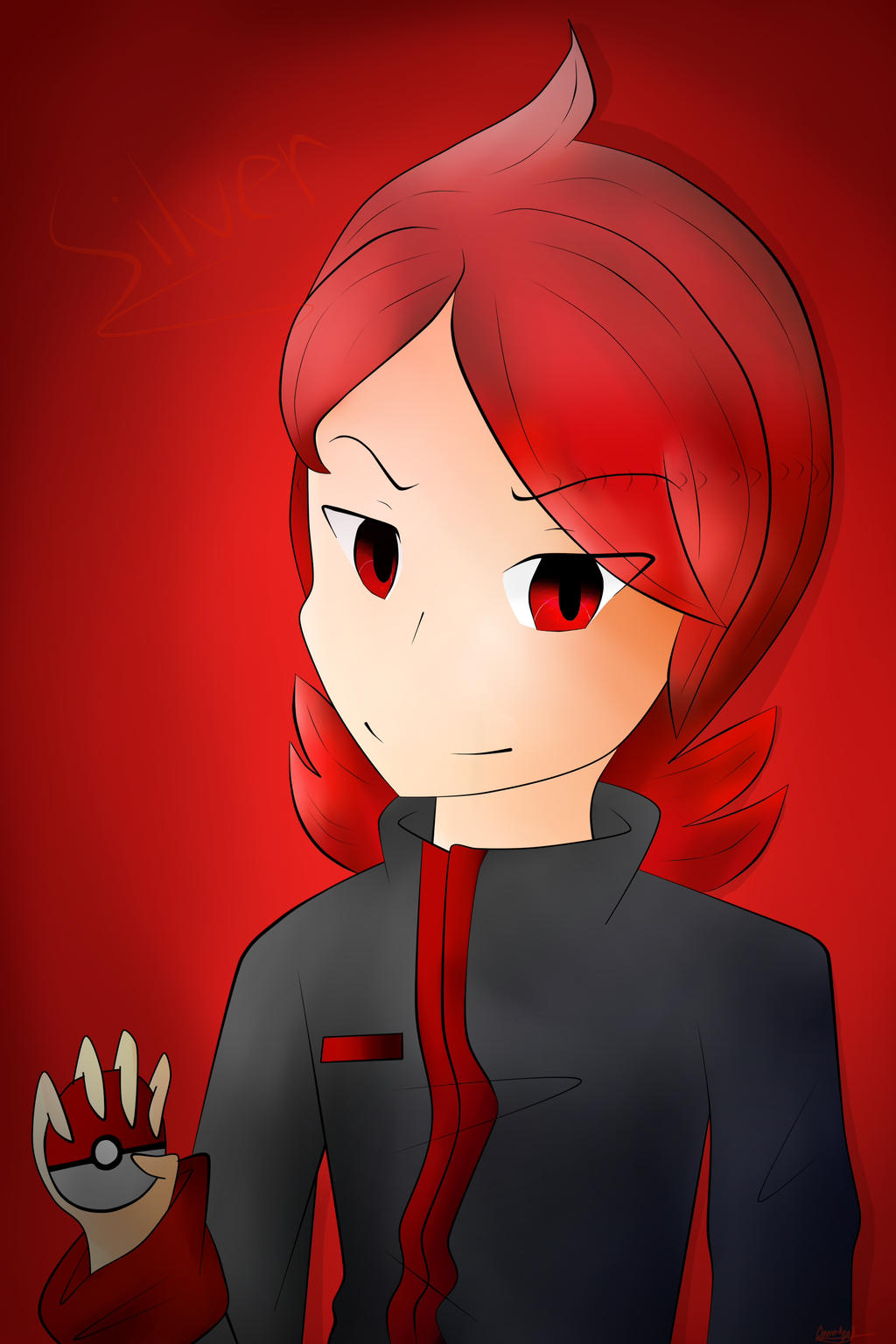 Pokemon Rival Silver by InAParadoxARG on DeviantArt