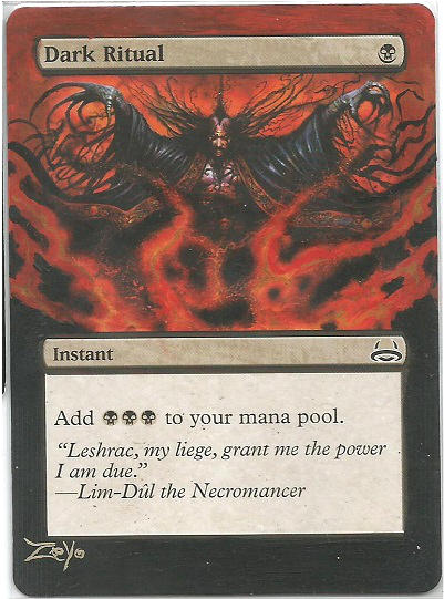 MTG Card Alter Dark Ritual by ZeyoZx on DeviantArt