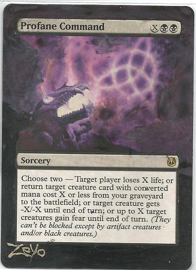 MTG Card Alter Profane Command by ZeyoZx on DeviantArt