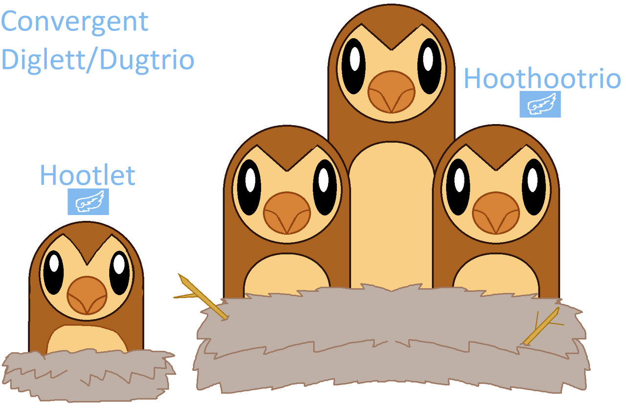 Convergent Diglett and Dugtrio by DaXeGaNa on DeviantArt