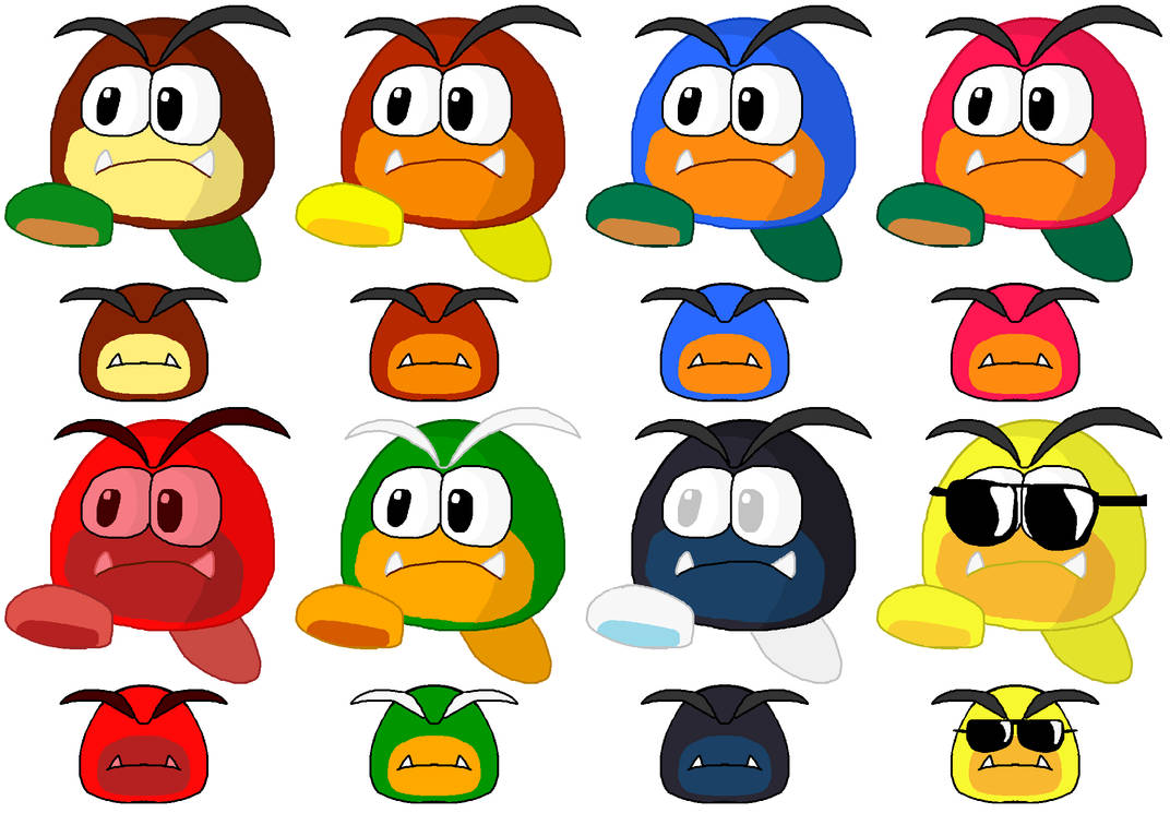 Goomba Coler Code Goomba's and Galoomba's movesets by DaXeGaNa on DeviantArt