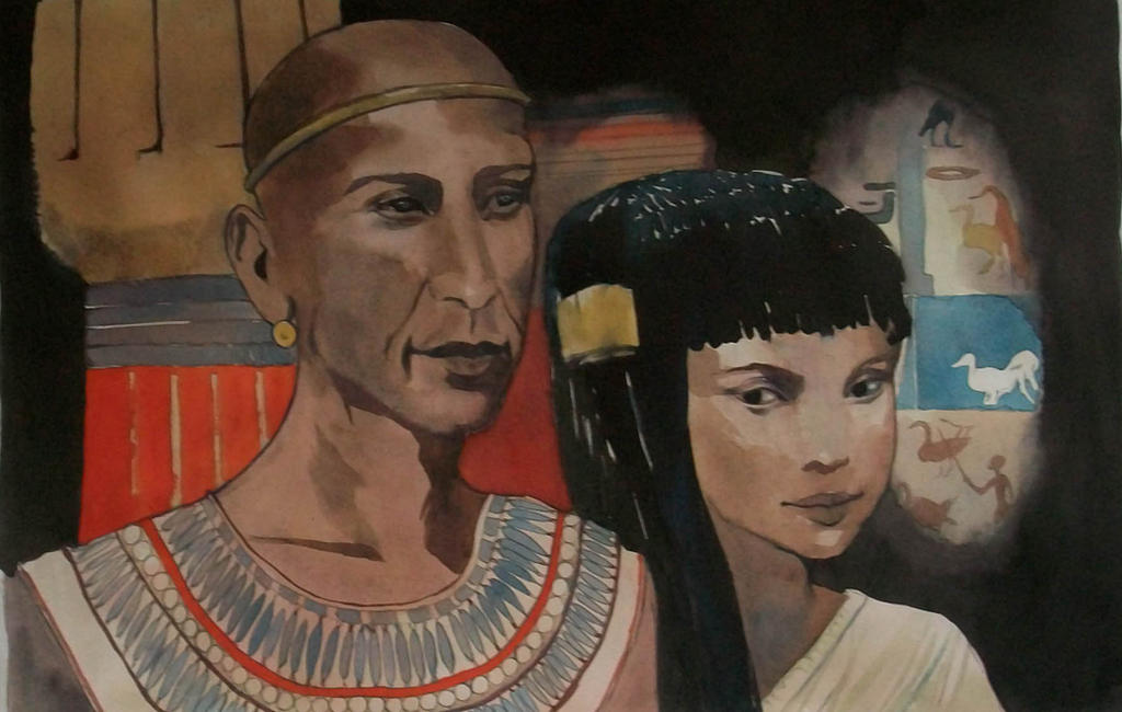 Akhenaton and Nefertiti