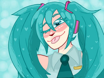 The world is hatsune miku's