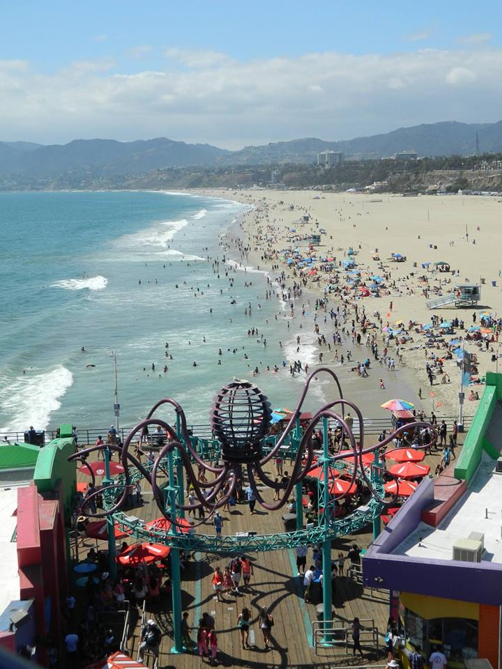 Santa Monica Pier, let's ride