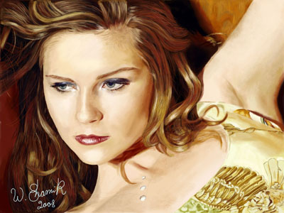 Kirsten dunst digital painting