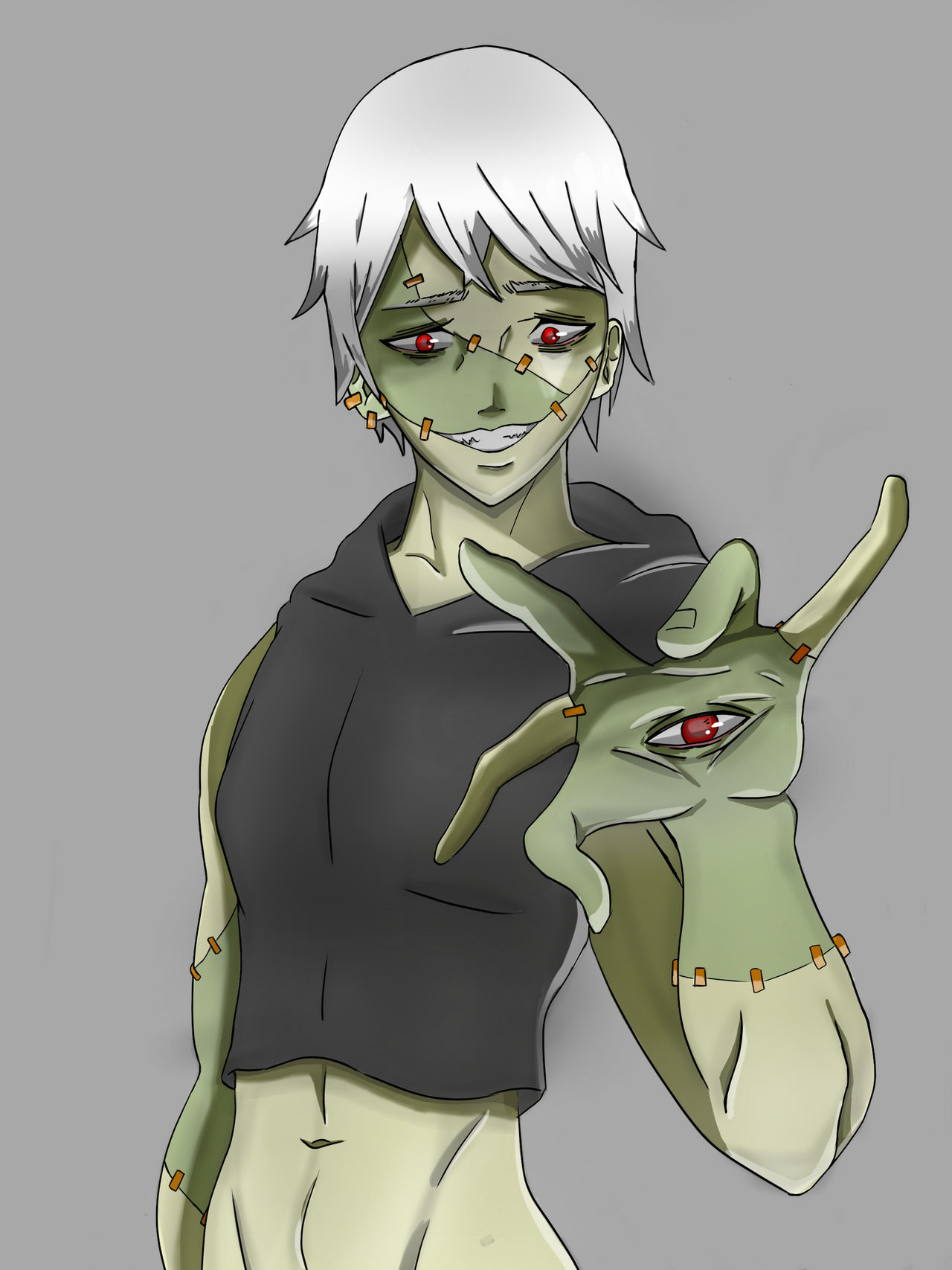 OC Undead Teenager Coloured by spaceXcook on DeviantArt