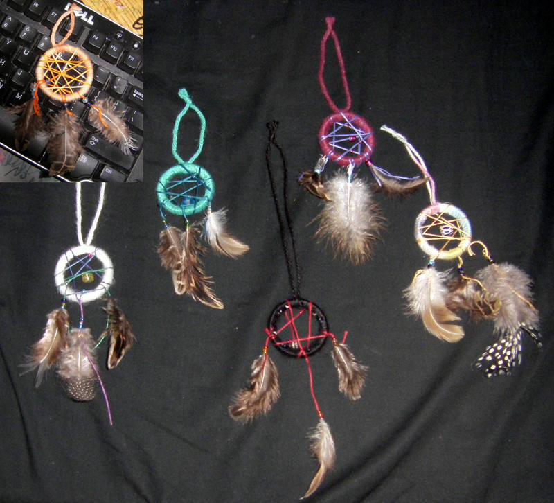 Tiny dreamcatchers by Chivalricspook