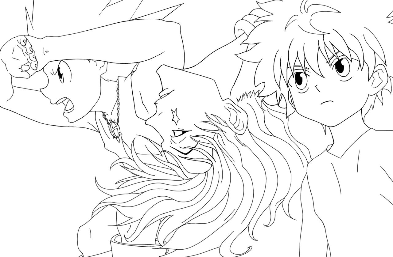 HxH Dodgeball (uncolored version)