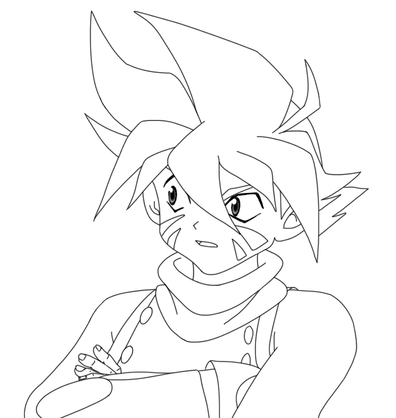 Kai Hiwatari (uncolored version)