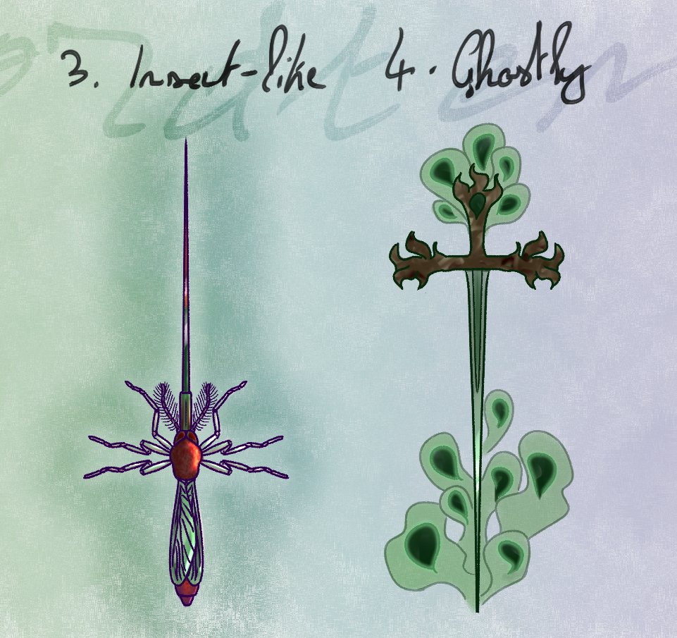 Insect-like and Ghostly (Swordtember 2021 : 3-4)