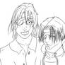 Patched Hange and Levi - uncolored